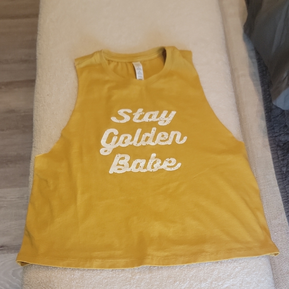 Stay Golden Babe Women's Tank Top - Yellow
